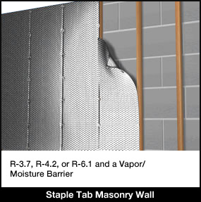 Insulation for Block or Masonry Wall - Radiant Barrier & Foil ...