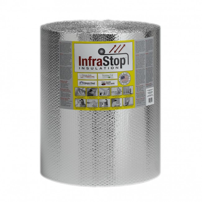 InfraStop® 16″ x 100′ Staple Tab Double Bubble Reflective Foil Insulation