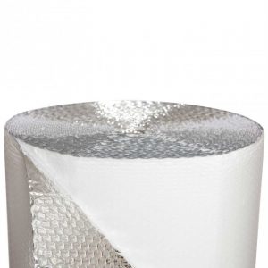 InfraStop&reg; 16" x 100' White Staple Tab Double Bubble Reflective Foil Insulation - Image 10